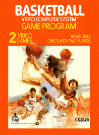 Basketball Atari 2600  box art